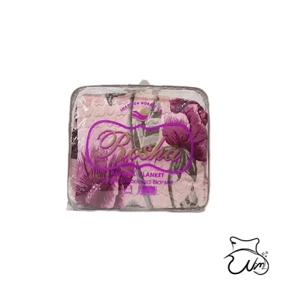 پتو روشا گلدار یک نفره