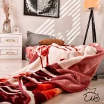 پتو روشا گلدار یک نفره