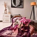 پتو روشا گلدار یک نفره