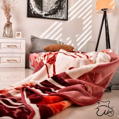 پتو روشا گلدار یک نفره