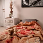 پتو روشا گلدار یک نفره