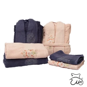 خرید حوله تنپوش عروس و داماد ویا دانته