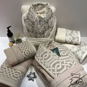 سرویس حوله دو قلو طرح ترمه